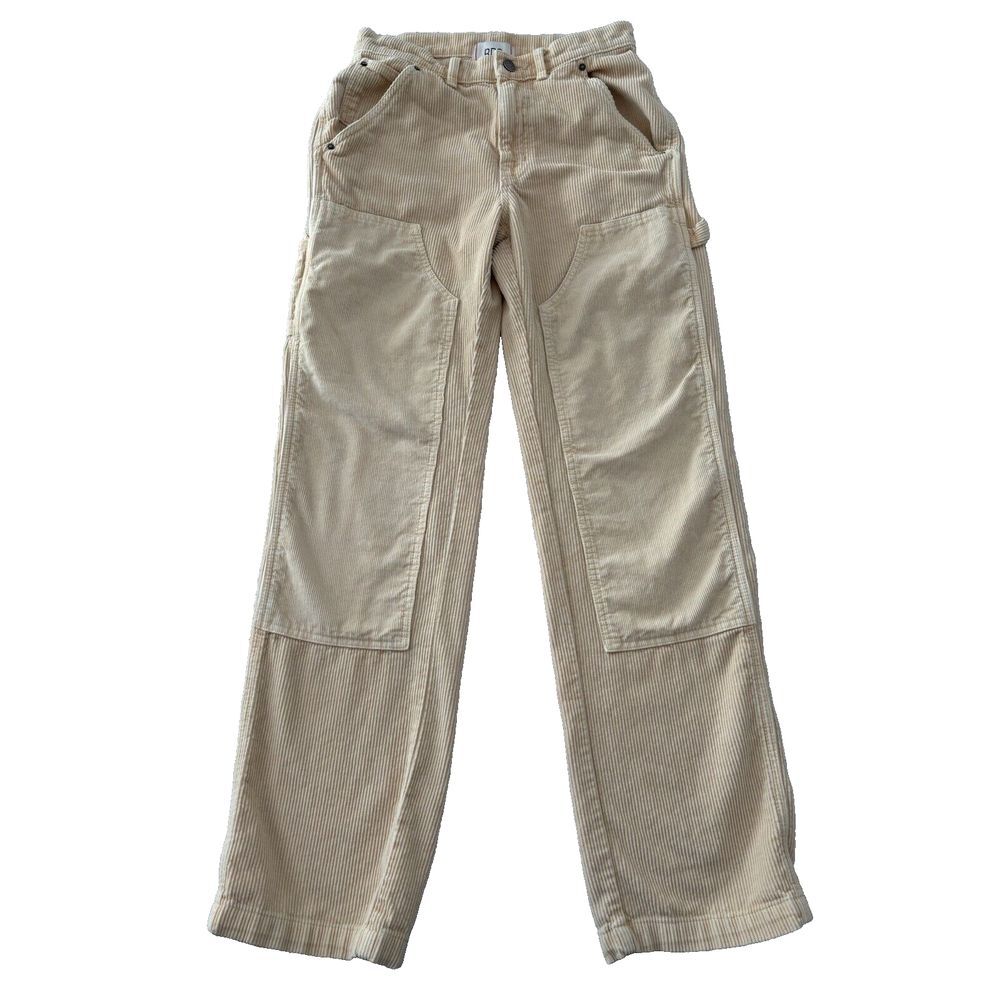 BDG Corduroy Pants Womens 2 Beige Tan Carpenter Double Knee Urban Outfitters‎